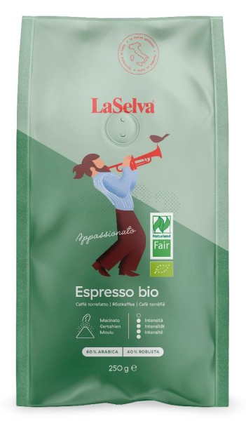 Caffè Appassionato, Röstkaffee gemahlen, BIO, 250 g