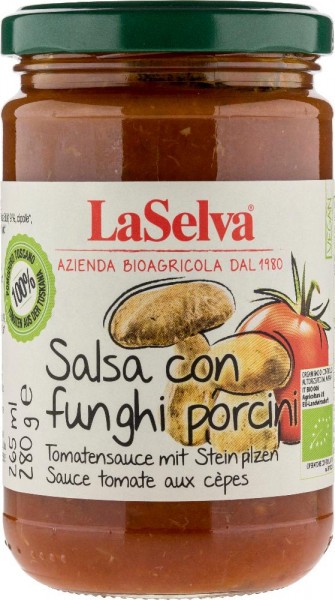 Salsa con funghi porcini Tomatensauce mit Steinpilzen, 280g